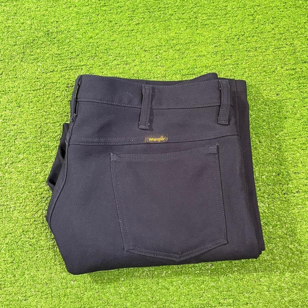 Wrangler Men's Size 36x27 Black Slacks Western Stretch 90s Pants